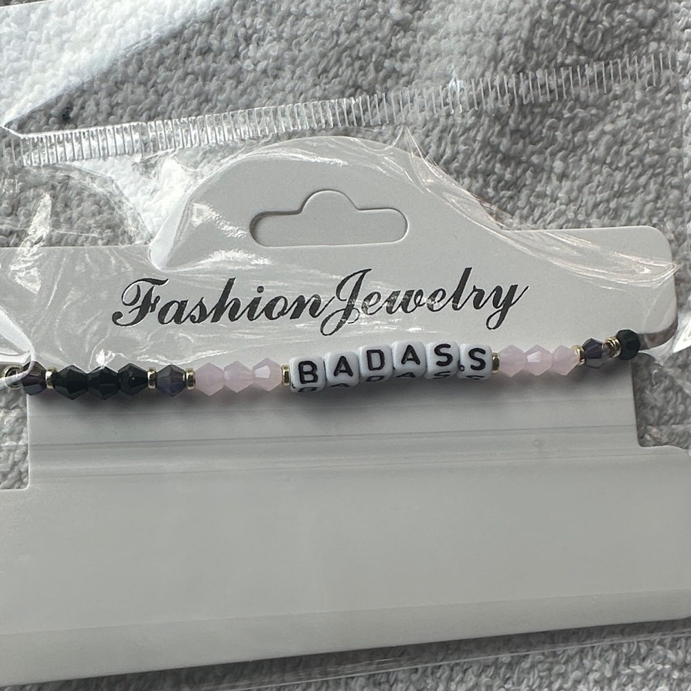 Fashion Jewelry Bold Black and Pink Bracelet